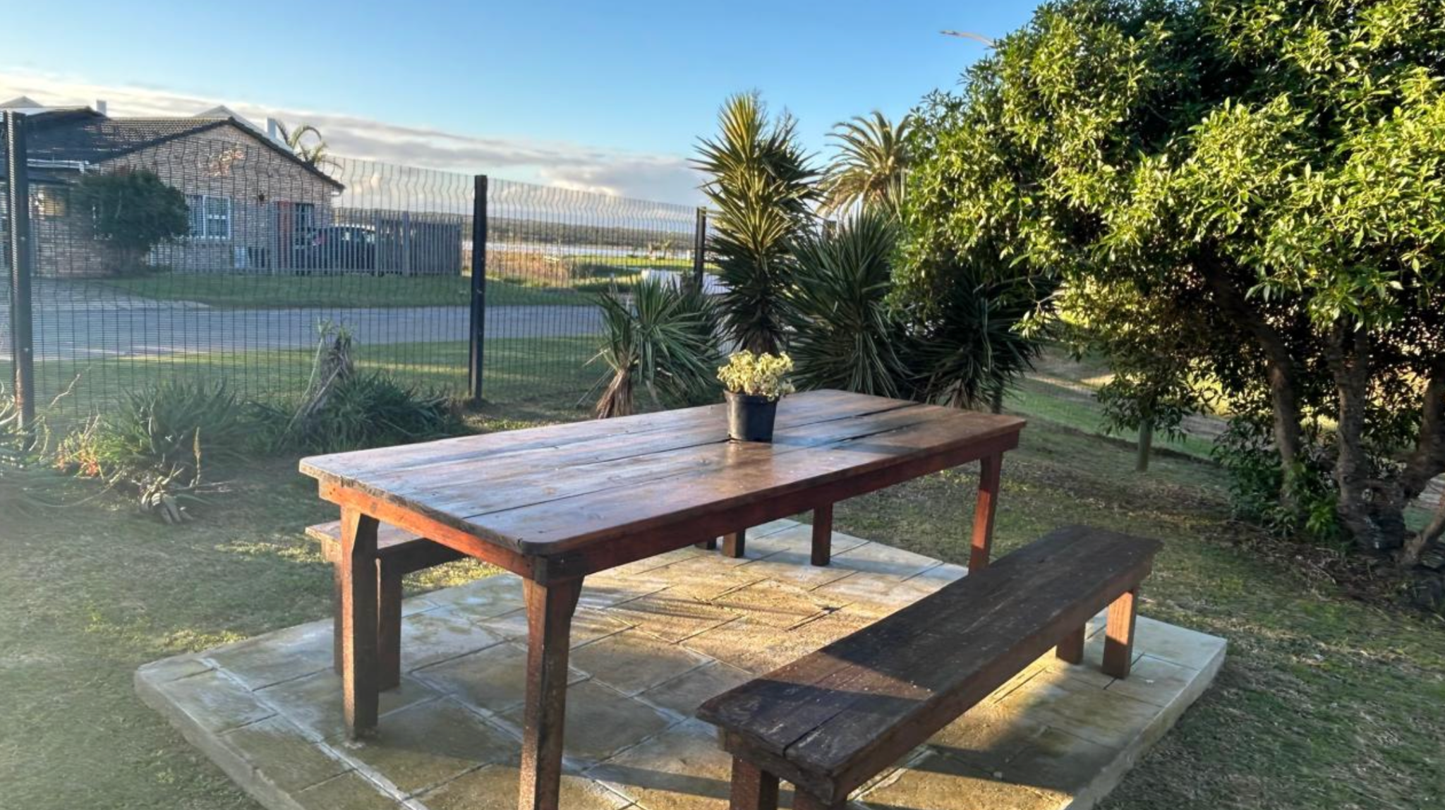 Outdoor picnic area
